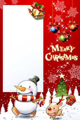 クリスマスポストカード：商品番号 3869
