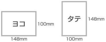 ポストカードのサイズ