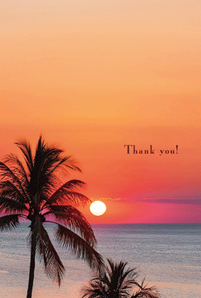 夕日のポストカード：商品番号 5204